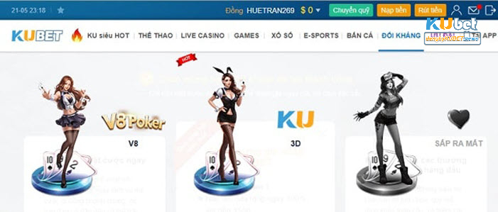 Giới thiệu sảnh cược game đối kháng Kubet