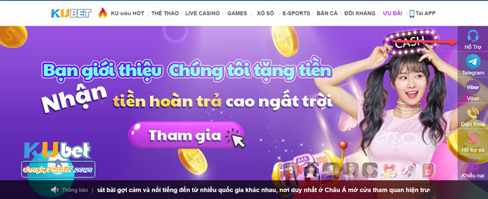 Sử dụng hộp thoại chat box với nhà cái Kubet Kim