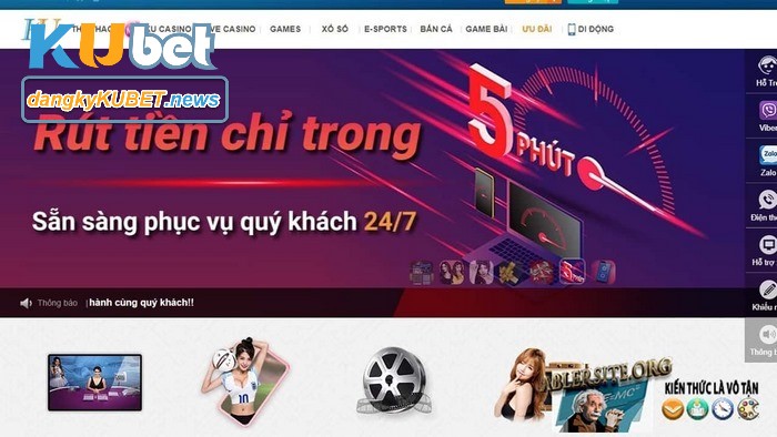 Ku casino info sẵn sàng phục vụ khách hàng 24/7