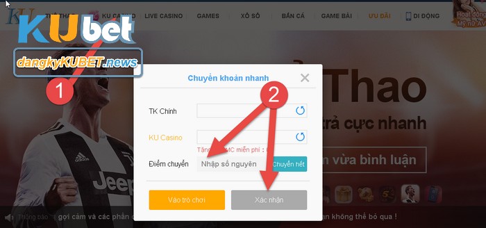 Đặt cược rồng hổ Kubet